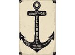 Vianmo Insegna In Legno 30X20 Cm Freunde Anker Trost Halt Sicherheit