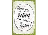Vianmo Insegna In Legno 30X20 Cm TräUme Nicht Dein Leben Lebe Traum