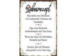 Vianmo Insegna In Legno 30X20 Cm Liebesman Nehme 2 Menschen
