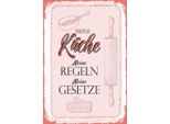 Vianmo Insegna In Legno 30X20 Cm Meine KüChe Meine Regeln