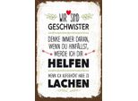 Vianmo Insegna In Legno 30X20 Cm Geschwister Wir Lachen Helfen