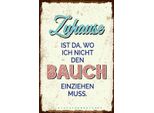 Vianmo Insegna In Legno 30X20 Cm Zuhause Wo Nicht Bauch Einziehen