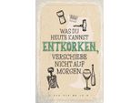 Vianmo Insegna In Legno 30X20 Cm Was Heute Entkorken Kannst