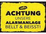 Vianmo Insegna In Legno 20X30 Cm Achtung Unsere Alarmanlage Beisst