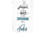 Vianmo Insegna In Legno 30X20 Cm Sohn Meine Welt Wird Besser