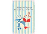 Vianmo Insegna In Legno 30X20 Cm Meer Egal Ob Du Bikinifigur
