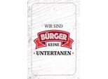 Vianmo Insegna In Legno 30X20 Cm Wir Sind BüRger Keine Untertanen