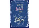 Vianmo Insegna In Legno 30X20 Cm Glitzer Wenn Dich Dein Leben Nervt