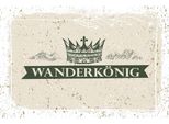 Vianmo Insegna In Legno 20X30 Cm WanderköNig Krone Berge
