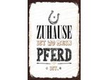 Vianmo Insegna In Legno 30X20 Cm Zuhause Ist Wo Mein Pferd Ist