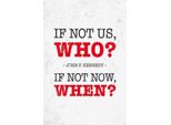 Vianmo Insegna In Legno 30X20 Cm John Kennedy If Not Us Who If Not