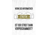 Vianmo Insegna In Legno 30X20 Cm Wenn Sich Informatiker Streiten