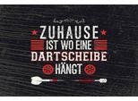 Vianmo Insegna In Legno 20X30 Cm Zuhause Ist Wo Eine Dartscheibe