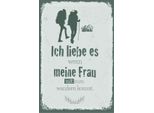 Vianmo Insegna In Legno 30X20 Cm Ich Liebe Meine Frau Mit Wandert