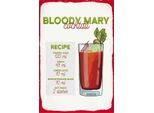 Vianmo Insegna In Legno 30X20 Cm Bloody Mary Cocktail Recipe