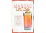 Vianmo Insegna In Legno 30X20 Cm Madras Cocktail Recipe Vodka