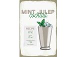 Vianmo Insegna In Legno 30X20 Cm Mint Julep Cocktail Recipe
