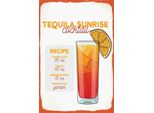 Vianmo Insegna In Legno 30X20 Cm Tequila Sunrise Cocktail Recipe