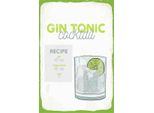 Vianmo Insegna In Legno 30X20 Cm Gin Tonic Cocktail Recipe