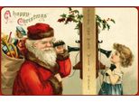 Vianmo Insegna In Legno 20X30 Cm Weihnachtene Santa Claus