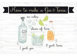 Vianmo Insegna In Legno 20X30 Cm How To Make A Gin & Tonic