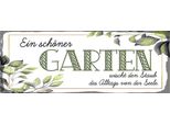 Vianmo Insegna In Legno 10X27 Cm Ein SchöNer Garten Wischt Staub