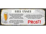 Vianmo Insegna In Legno 10X27 Cm Bier Unser Prost