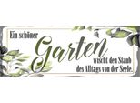 Vianmo Insegna In Legno 10X27 Cm Ein SchöNer Garten Wischt Den Staub