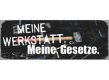 Vianmo Insegna In Legno 10X27 Cm Meine Werkstatt Meine Gesetze