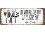 Vianmo Insegna In Legno 10X27 Cm Am Ende Wird Alles Gut