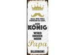Vianmo Insegna In Legno 27X10 Cm Der KöNig Wird Immer Mein Papa