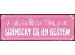 Vianmo Insegna In Legno 10X27 Cm Wo Liebe Schmeckt Es Am Besten
