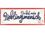Vianmo Insegna In Legno 10X27 Cm Du Bist Mein Lieblingsmensch