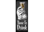 Vianmo Insegna In Legno 27X10 Cm Alkohol Time To Drink