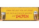Vianmo Insegna In Legno 10X27 Cm Bier Nimm Dir Zeit FüR Saufen