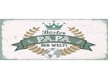 Vianmo Insegna In Legno 10X27 Cm Bester Papa Der Welt