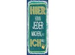 Vianmo Insegna In Legno 27X10 Cm Hier Kann Jeder Machen Was Ich