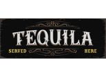 Vianmo Insegna In Legno 10X27 Cm Alkohol Tequila Served Here