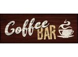 Vianmo Insegna In Legno 10X27 Cm Coffee Bar