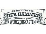 Vianmo Insegna In Legno 10X27 Cm Du Bist Nicht Nur Der Hammer