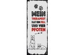 Vianmo Insegna In Legno 27X10 Cm Tiere Mein Therapeut 4 Pfoten