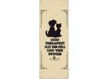 Vianmo Insegna In Legno 27X10 Cm Tiere Mein Therapeut Hat 4 Pfoten