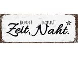 Vianmo Insegna In Legno 10X27 Cm Kommt Ziet, Kommt Naht Hobby