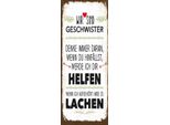 Vianmo Insegna In Legno 27X10 Cm Geschwister Wir Lachen Helfen