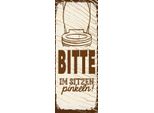 Vianmo Insegna In Legno 27X10 Cm Lustig Bitte Im Sitzen Pinkeln