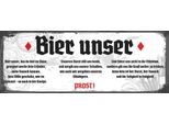 Vianmo Insegna In Legno 10X27 Cm Bier Unser Prost