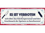 Vianmo Insegna In Legno 10X27 Cm Es Ist Verboten Sich üBer Das