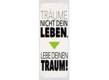 Vianmo Insegna In Legno 27X10 Cm Leben Lebe Deinen Traum