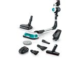 Bosch Akku-Stielstaubsauger "Unlimited 7 Prohygienic Aqua BKS71HYG1, 2In1 Saugen & Wischen", Weiß, B:25,2Cm H:131,5Cm T:20,4Cm, Akkusauger, Knickrohr, Hygiene-Filter, 10 J. Motorgarantie, SchnellladegeräT, Weiß