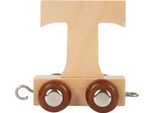 Small Foot Design 7479 Treno Delle Lettere In Legno, Vagone Delle Lettere T, Naturale (1 Pezzo)